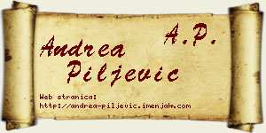 Andrea Piljević vizit kartica